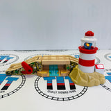 Lighthouse & Drawbridge with Lights and Sound #5 (Bridge Sound Doesn’t Activate) Wooden - Used
