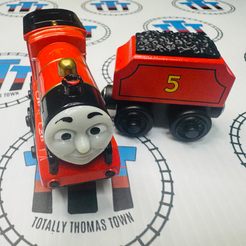 Battery James & Tender (Mattel) Wooden - Used