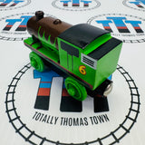 Percy in Chocolate with Card (Learning Curve 2003) Very Good Condition Marked on Bottom Wooden - Used
