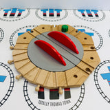 Round About Action Turntable #1 Slightly Warped/Fair Condition Clickity Clack Wooden - Thomas