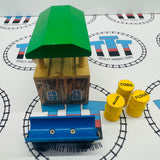 Arlesdale Barrel Loader (1998) with 3 Barrels (Corn, Flour, Molasses) #4 Fair Condition Ripping Stickers Wooden - Used