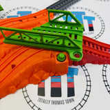 Thomas and Percy's Railway Race Set #1 Complete with Streamlined Thomas & Percy (1 Bridge Pops Off Easily) Used - Trackmaster Revolution