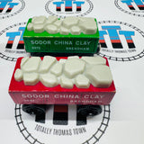 China Clay Cars Green and Red (Learning Curve 1997) Rare Good Condition Wooden - Used