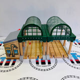 Knapford Station with Talking Sir Topham Hatt Chipped/Marked Track #4 (Doesn’t affect use) as Shown Rare Wooden - Used