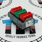 Troublesome Truck with Barrels (2 Red 1 Green) Pull Along Capsule Plarail - Used