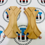 Double Curved Switch Pack (Curved Turnouts) 2 Pieces BIGJIGS - NEW in Box