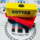 Butter Car Red with Butter Cargo (Learning Curve) Wooden - Used
