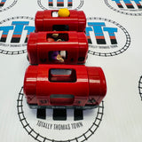BRIO 33513 Red Metro Train with Lights and 2 Figures Wooden - Used