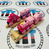 TIER 1: FREE OVER $350 (CAD) - Princess Train with Buffer and Track BIGJIGS Rail Wooden - New in Box