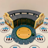 Tidmouth Sheds Roundhouse #1 Chipped Track/Turntable No Rails Wooden - Used