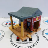 Sodor Fire Station with Lights and Sound #3 Missing Rivet Cracked/Glued Base Wooden - Used