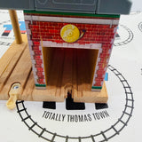 Sodor Fire Station with Lights and Sound #3 Missing Rivet Cracked/Glued Base Wooden - Used