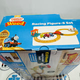Racing Figure 8 Set (Thomas Wood Mattel) with Thomas, Bertie and Man Wooden - New
