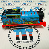 Mud and Swamp Covered Thomas (2013 Mattel) Brown Wheels Good Condition Used - Trackmaster Revolution