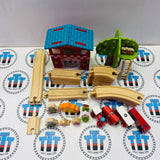 Fire & Rescue Train Set BIGJIGS Rail Wooden - New in Box