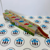 Musical Melody Tracks Set with Cargo Car (Track No Road) Marked Rock Curve #3 Wooden - Used