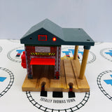 Sodor Fire Station with Lights and Sound #3 Missing Rivet Cracked/Glued Base Wooden - Used