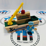 BRIO Lighthouse Boat with Cargo and Person (Poor Condition) 33677 Wooden - Used