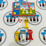 Set of Five Signs Wooden - Used in Box
