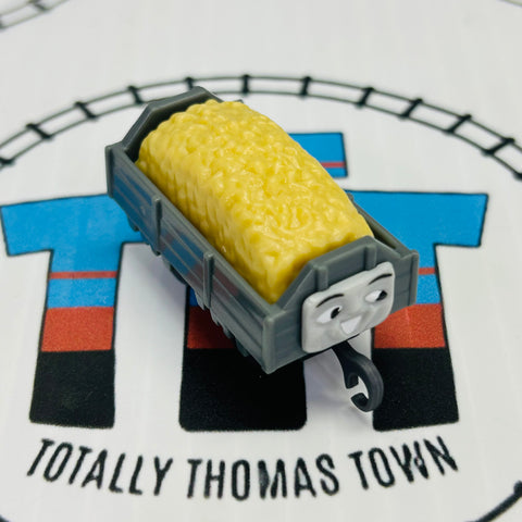 Grey Troublesome Truck with Yellow Gravel Pull Along Capsule Plarail - Used