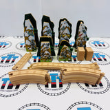 Racing Down the Rails Spiral Only Wooden - Used