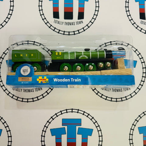 Flying Scotsman Heritage Collection with Track and Buffer BIGJIGS Rail Wooden - New in Box