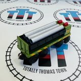 Load ‘Em Up Pipe Car USS Steel Train with Steel (Chipping Magents) Lionel Wooden - Used