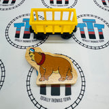 Circus Train Yellow with Bear Wooden - Used