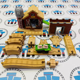 Farmhouse Pig Parade Set #1 (Pigs Missing String - Very Small Pieces) Wooden - Used