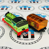 Celebration Percy and Cargo Metallic #3 (2013 Mattel) Used - Trackmaster Revolution
