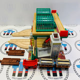 Knapford Station #1 with Annie, Clarabel & Cargo Car (Mattel 2022) Chipped Track - Used