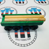 Sawmill Log Car with Logs (Learning Curve 1996) Rare Wooden - Used