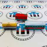 Holiday Set Pack #1 (Season’s Greetings Passenger Car, Present Car, Hot Cocoa Tanker) Used - TOMY
