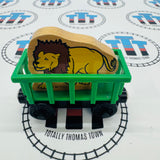 Circus Train Green with Lion Wooden - Used