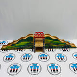 3 Layer Mountain Tunnel Clickity Clack #2 Peeling/Ripped Stickers Small Chip Wooden - Used