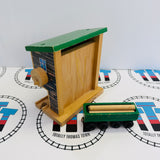 Sodor Log Loader with Log Car (1997) and 3 Logs Marked Track Clickity Clack #2 Wooden - Used