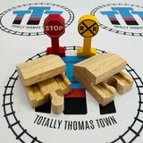 Two Bumpers and Two Signs (Learning Curve 1994) Clickity Clack Buffers - Thomas Brand