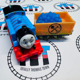 Glow in the Dark Thomas Orange Cargo Car with Blue Cargo (2013) Good Condition Used - Trackmaster Revolution