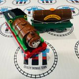 Chocolate Percy and Chocolate Tanker (2006) Good Condition Used - Trackmaster