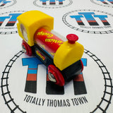 BRIO 32908 Curious George Circus Train with rotating banner inside Wooden - Used