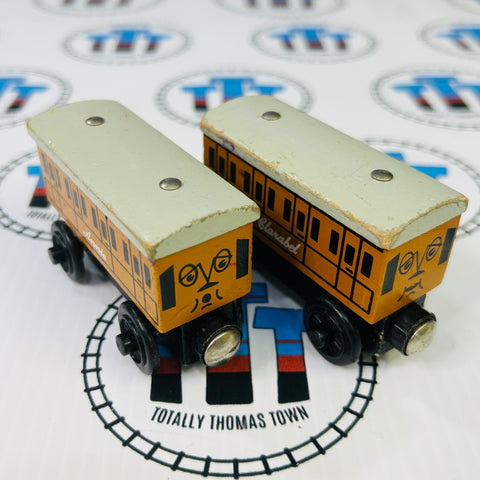 Annie & Clarabel (Learning Curve 2001) Fair Condition Wooden - Used