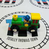 Green Train with Driver Fair Condition Generic Brand Wooden - Used