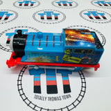 Hyper Glow Night Delivery Thomas (2017 Mattel) Ripped Sticker Used - Trackmaster Revolution