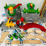 BRIO 36010 Cargo Mountain Set (Modified T Switch, No Cargo Cars) Wooden - Used