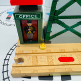 Talking Cranky the Crane Must Press Roof Hard to Flip Wooden - Used