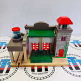 Deluxe Fire Station #1 with Lights and Sound Wooden - Used