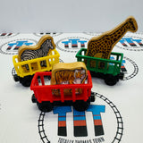 Circus Trains (Learning Curve 2001) with Tiger, Giraffe and Zebra Wooden - Used (Copy)