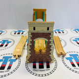 Collapsing Suspension Bridge #3 Fair Condition Chipping Paint/Cracked Track Wooden - Used