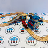 James' Fishy Delivery Set Missing Sign/Cargo Bin (Track No Road) Thomas Brand Wooden - Used