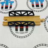 6" Black Small Bridge Wooden - Used